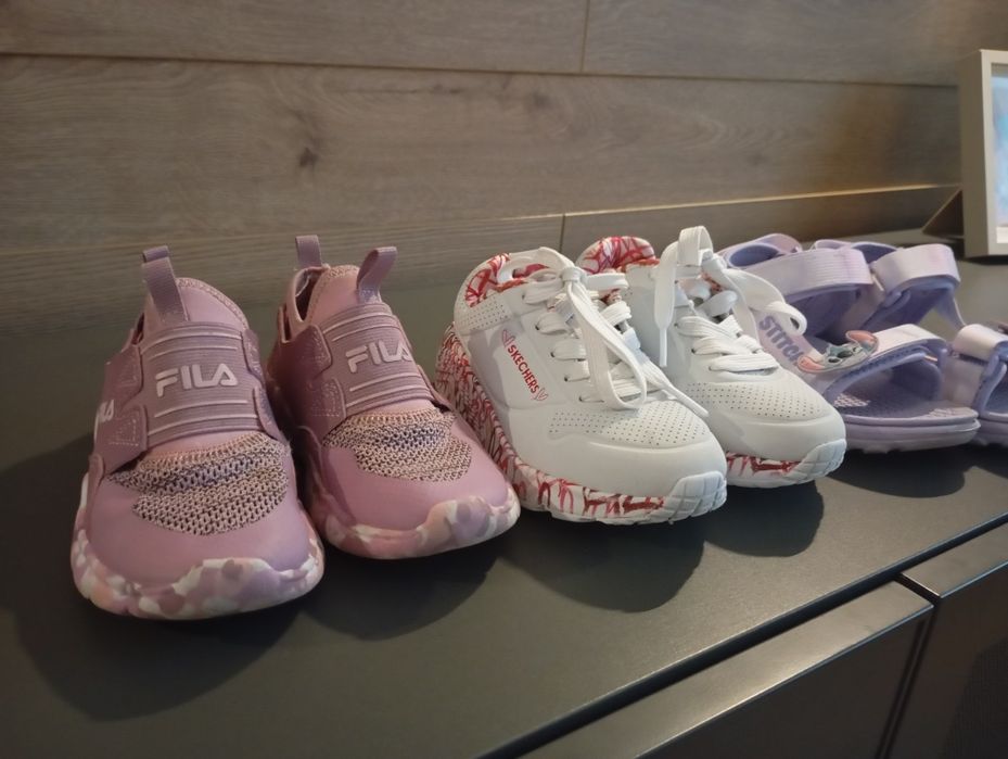 Adidasi fete (Sketchers Uno Hearts/Fila)