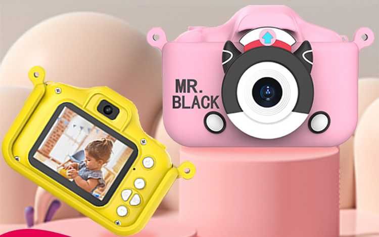 Детски фотоапарат + 64 GB карта. Селфи камера игри и фото рамки