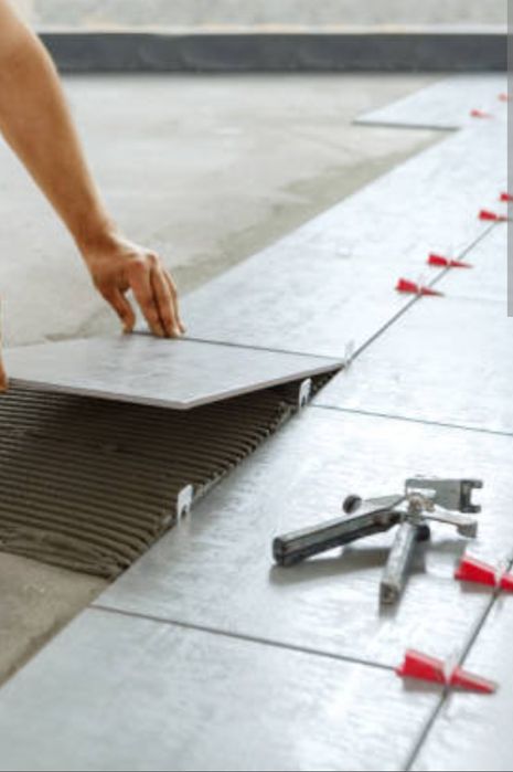 Укладка кафеля керамагранита