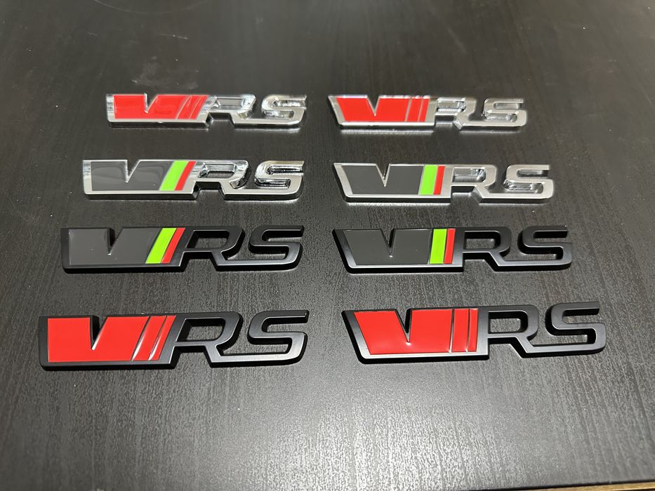 Emblema sigla Skoda VRS fata spate