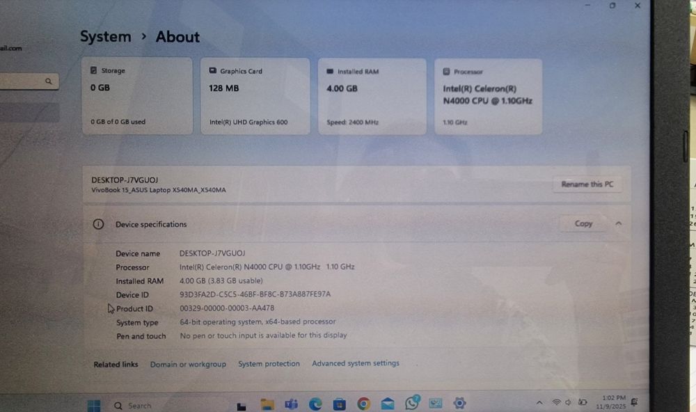 Laptop Asus vivobook