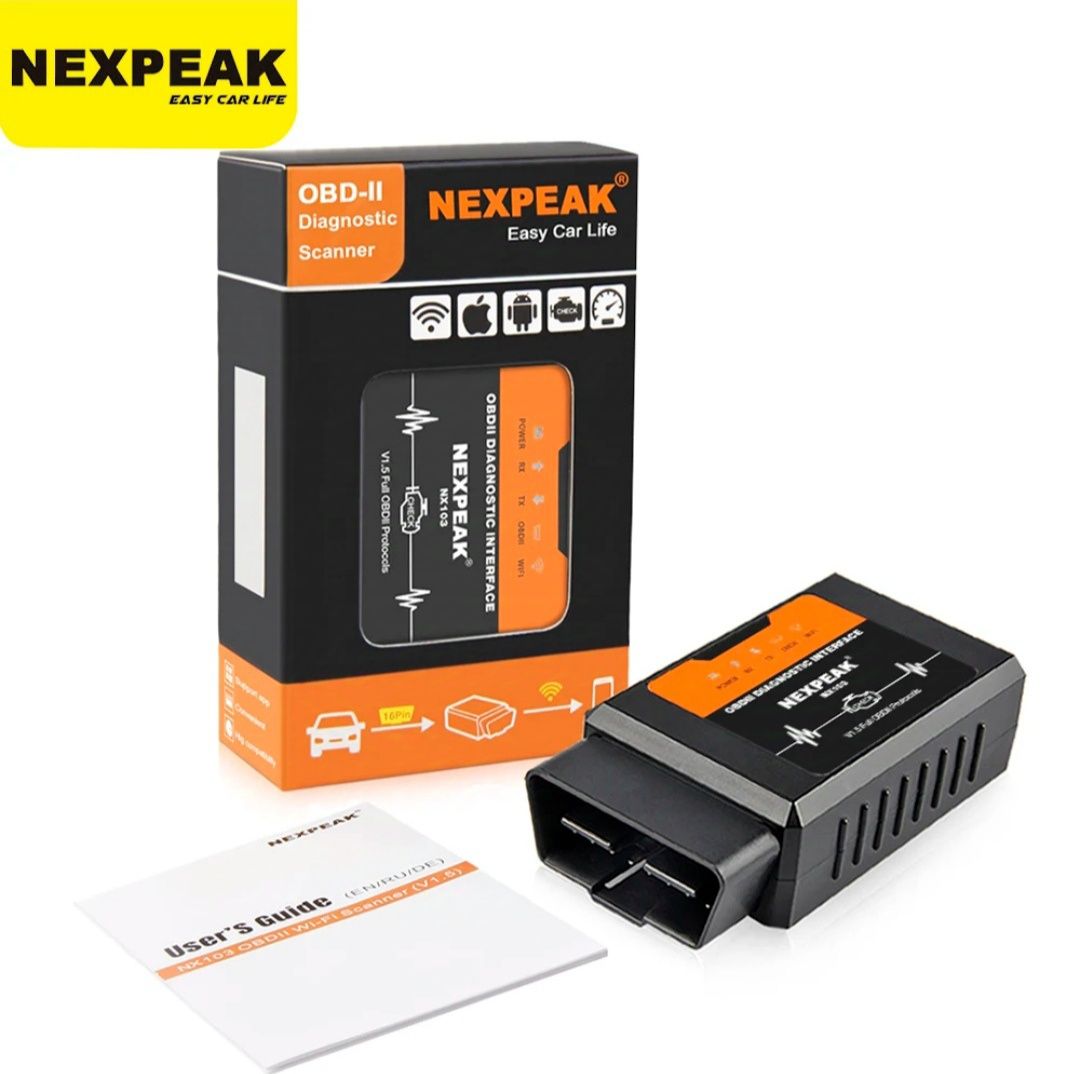 Качественна автомобилна OBD2 Wi-fi диагностика NEXPEAK ELM327 V1.5.