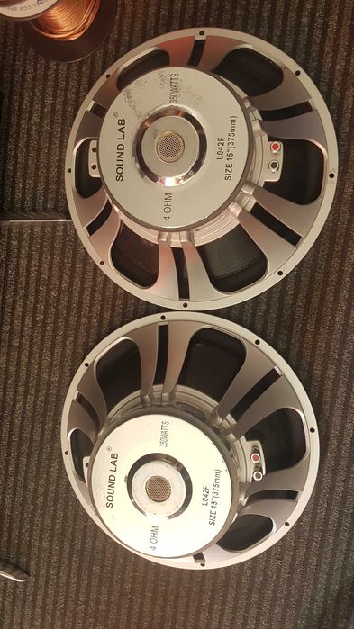 Difuzor bas 15''  39 cm Sound lab 350 wati 4 ohmi 2 buc
