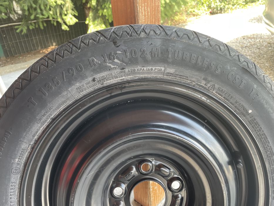 Roata rezerva slim Audi/Nissan/Opel/VW/Skoda/Seat