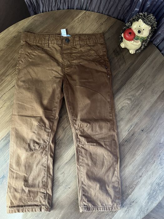 2броя подплатени панталони Okaidi - размер 2-3 години