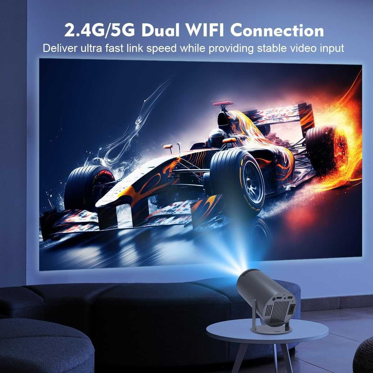 Magcubic 300B Преносим проектор 4K с WiFi 6 и BT 5.0