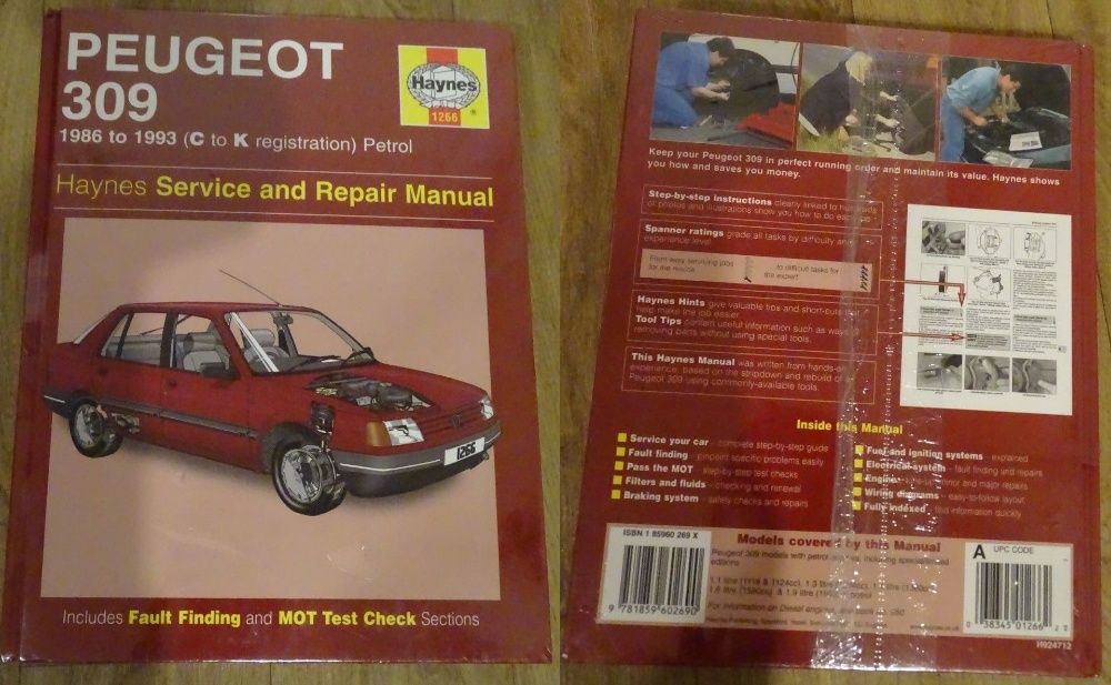 Manual auto Haynes Peugeot 106; 107; 206; 306; 307; 309 anii 1986-2011