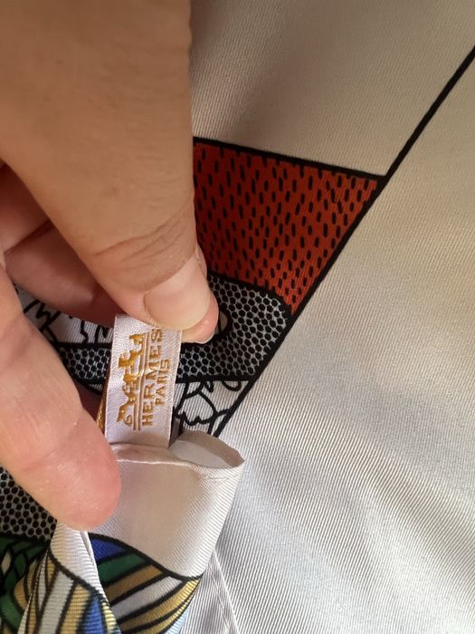 Hermes брендовый платок из Франции. Чистый шелк