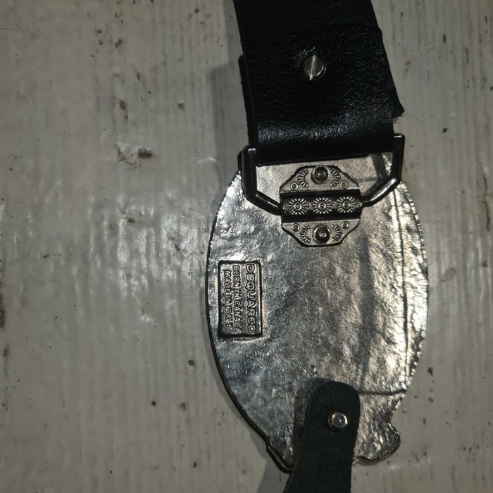 Черен кожен колан-DSQUARED - Exclusive Limited Edition, 110/44.