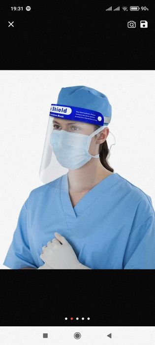 Viziera viziere de protectie transparenta bucatarie spital anti-stropi