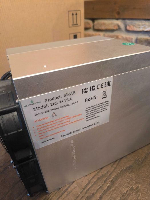Копачка ElphaPex DG1+ Miner 14.4 GH/s DOGE LTC