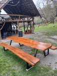 Masă rustic din stejar