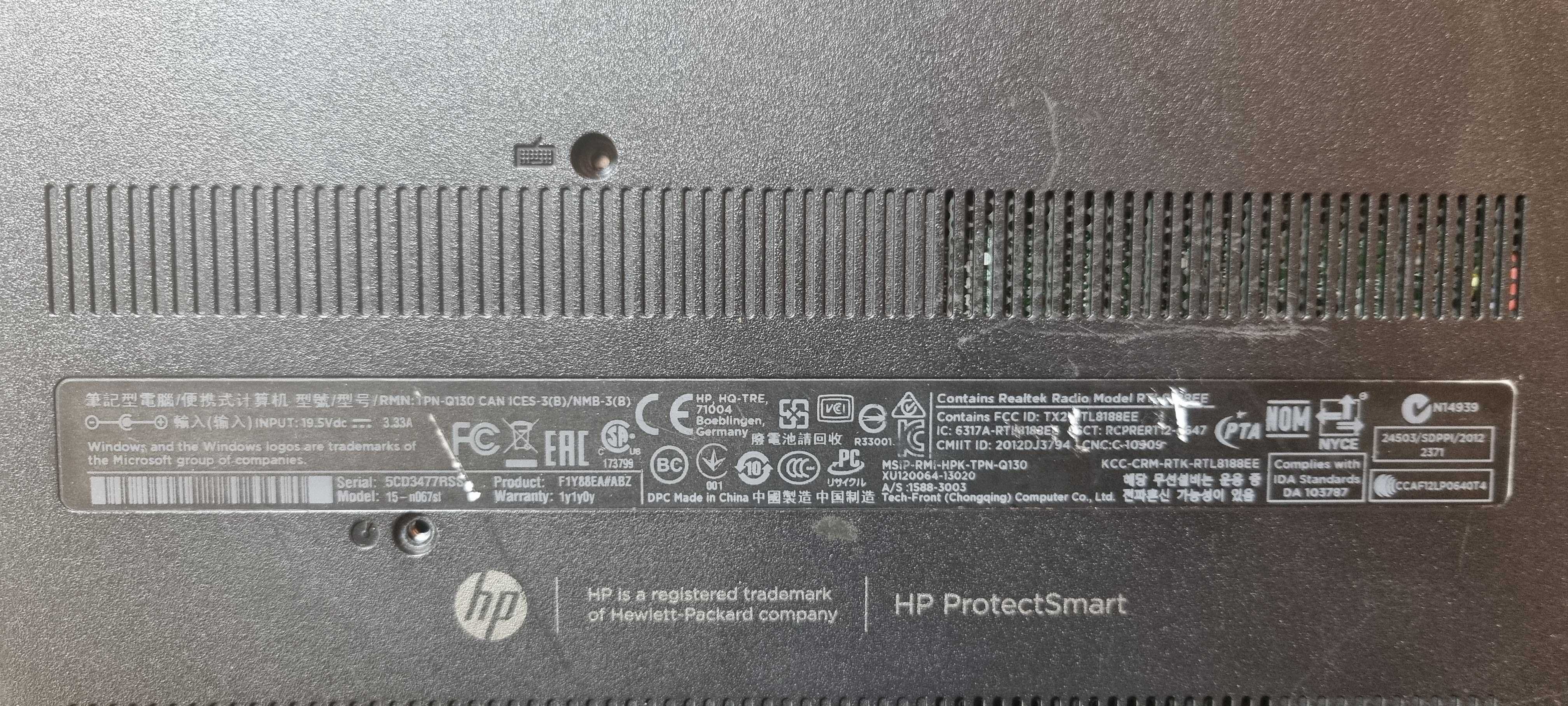 Dezmembrez laptop HP PAVILION 15-N067SL
