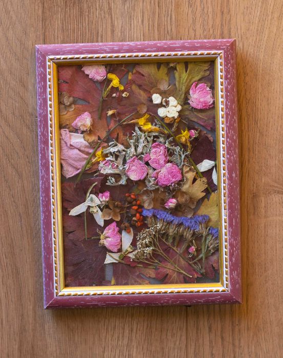 Картини с хербаризирани цветя