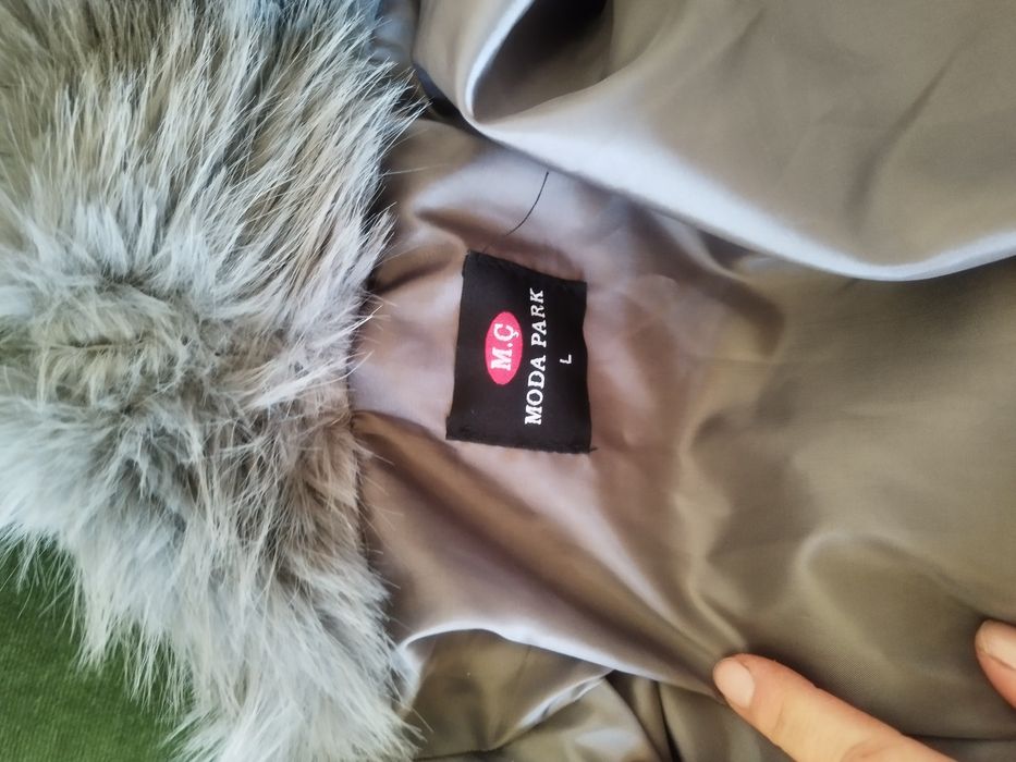 Ново палто с косъм,L-XL размер цена 30лв