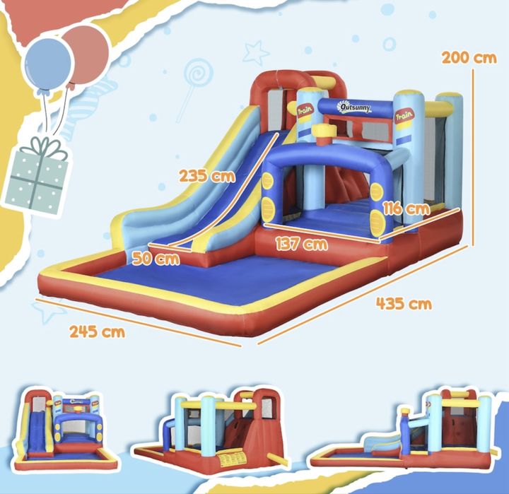 Inchiriez castel/tobogan/trambulina gonflabil/a pentru petrecere copii