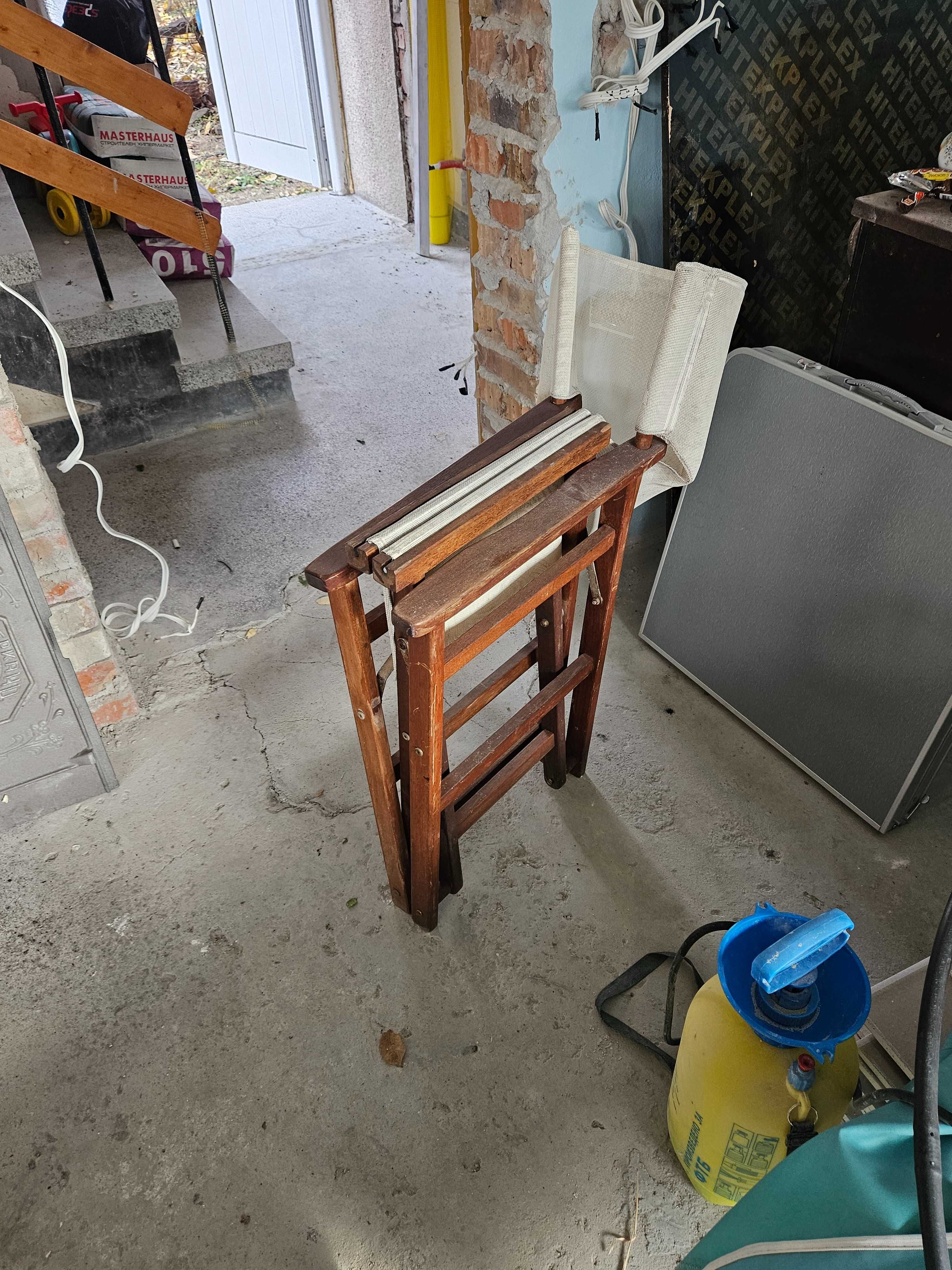Згъвеми дървени столове -тик