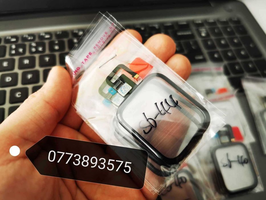 Touchscreen + sticla ecran + adeziv oca Apple Watch 3 4 5 6 40 44 mm
