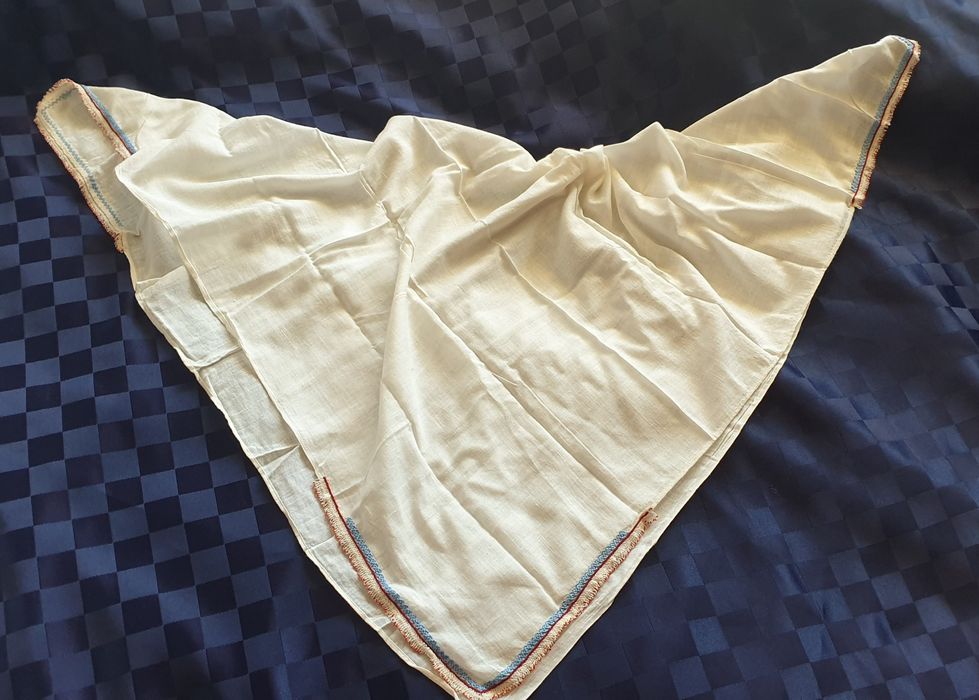 Автентична богата  престилка и Авт. забрадка,кърпа от народна носия