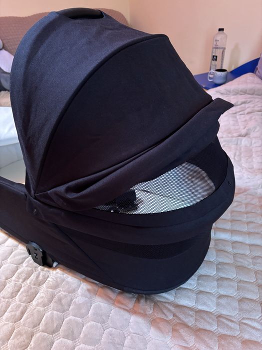 Landou Cybex Gold S Lux Moon Black + adaptori /perfecta stare