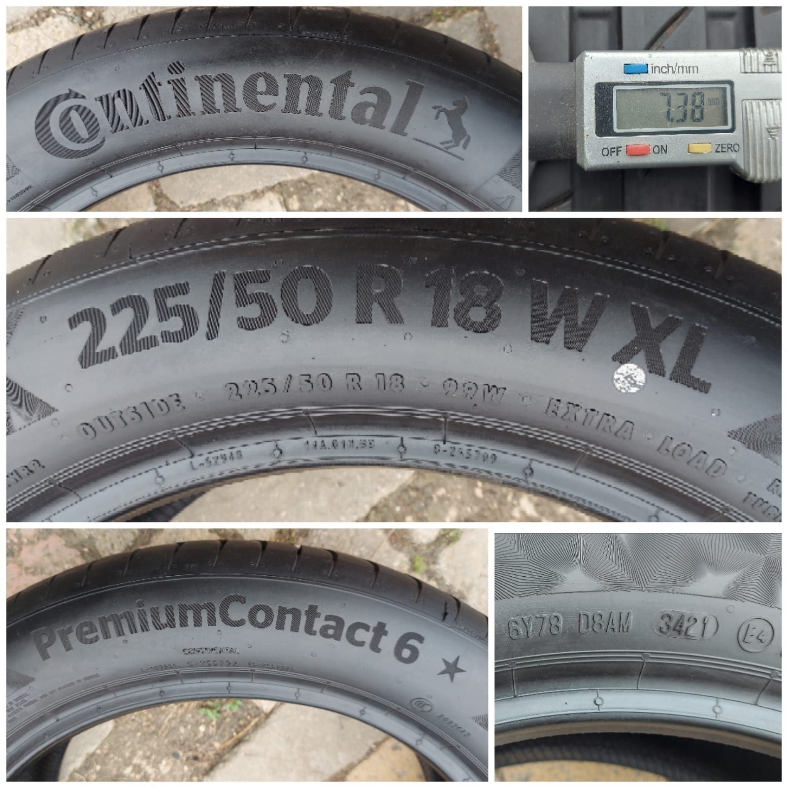 O bucată 225 45/50 R18 vară - una Continental Michelin Bridgestone