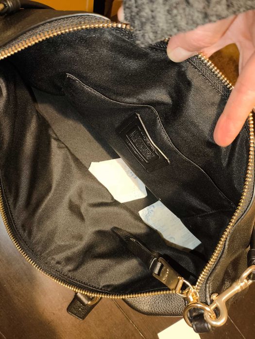 Кожена чанта Coach , нова, с допълнителна дълга дръжка