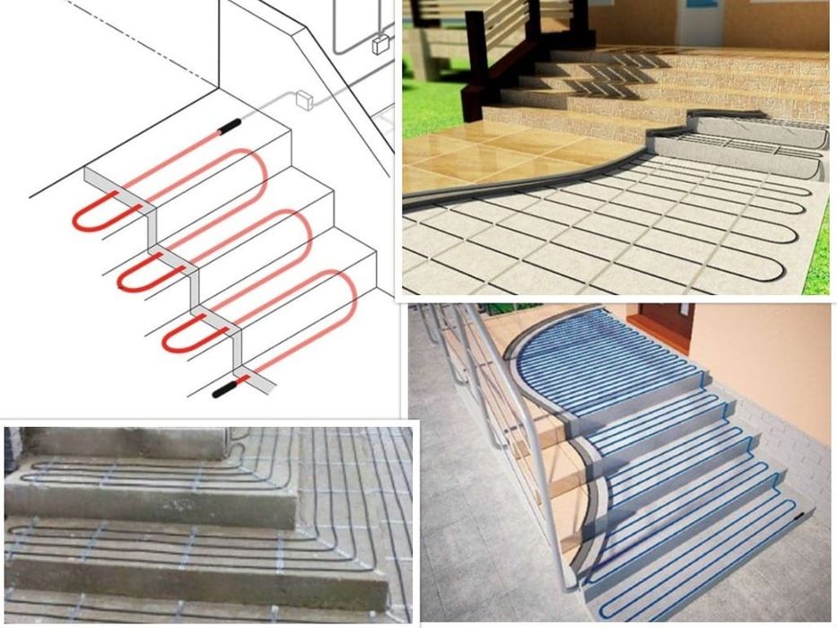 Кабельные системы обогрева открытых площадок и дорожек