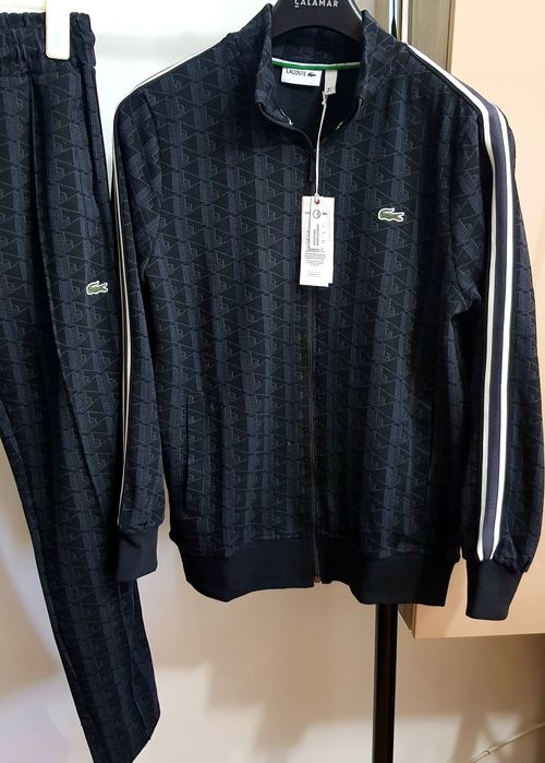 Trening bumbac Lacoste -verde-negru-made in France