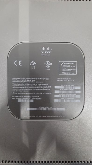Telefon VOIP sistem teleconferință Cisco 8832-EU-K9 full box ca nou