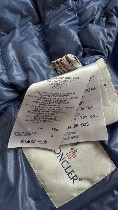 Детско пухено яке Moncler размер 128