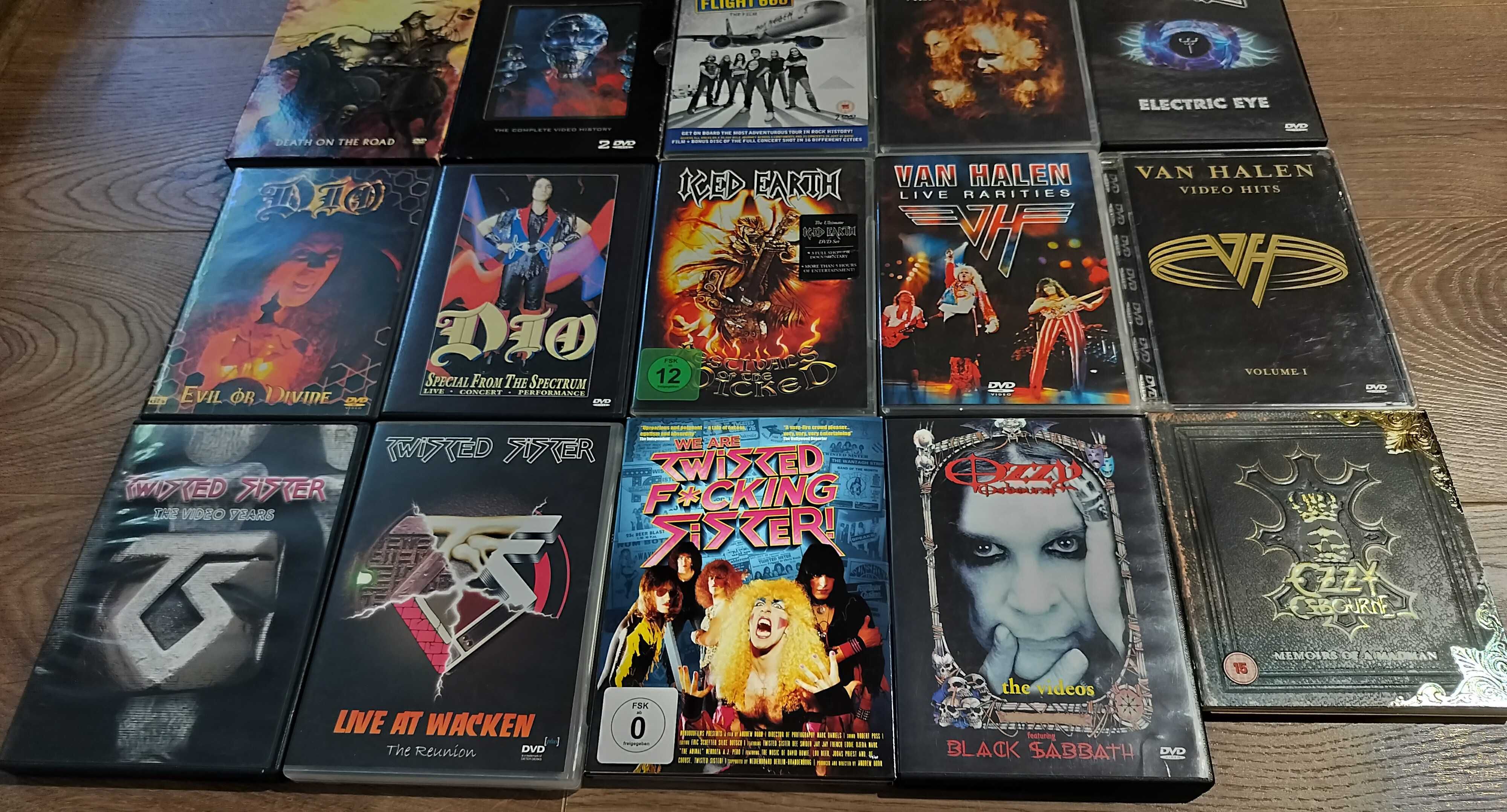 Lot DVD-uri heavy metal Blaze Judas Priest Ozzy Maiden Dio Iced Earth