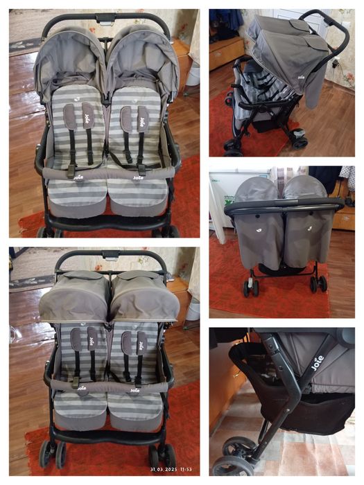 Коляска летняя двухместная.