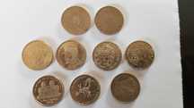 Vand 49 monede de 0.5 lei editii speciale