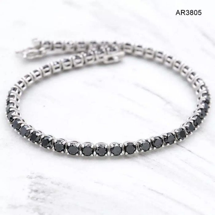 Bratara Aur 14K cu diamante negre model deosebit ARJEWELS