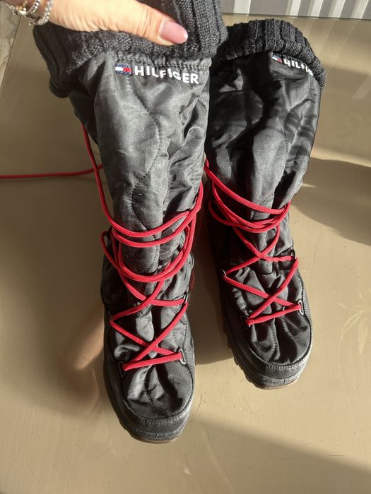 Cizme zapada piele naturala tommy hilfiger 40