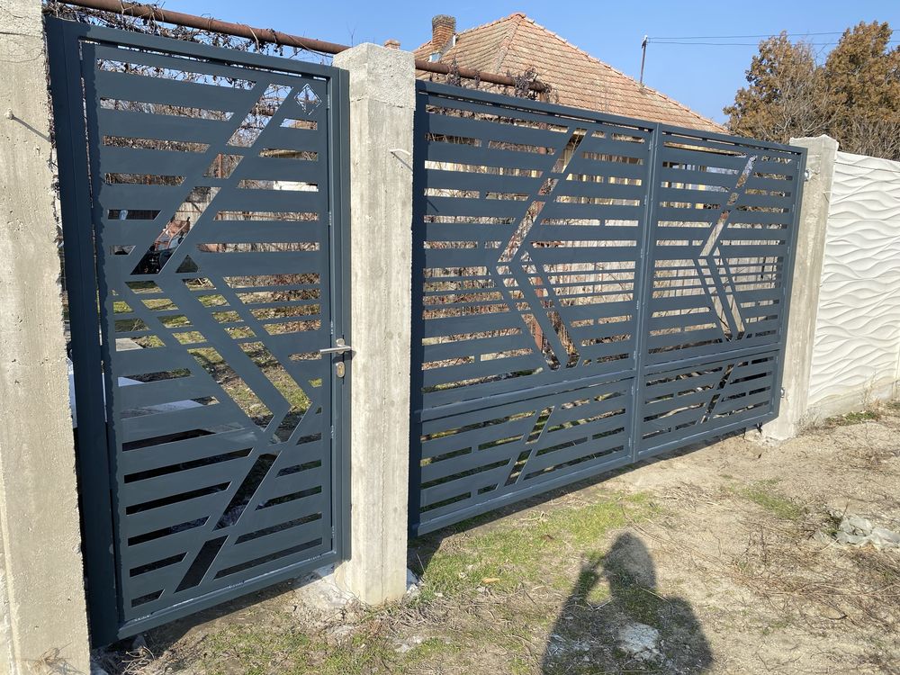 Porti garduri tabla debitata, fier forjat, jaluzea