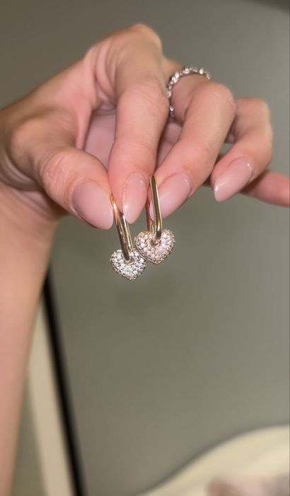 Cercei placati cu aur