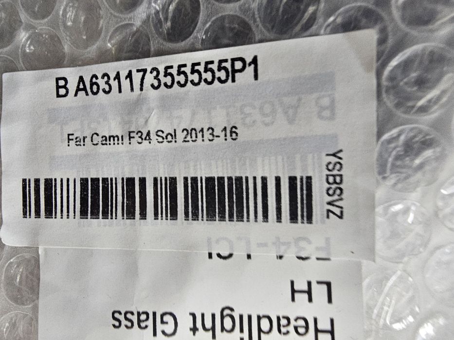 стъкло за фар за bmw  F34