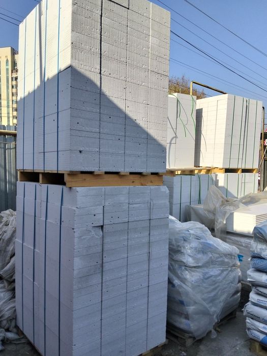 Газаблок, кирпич красный, сплитерный блок