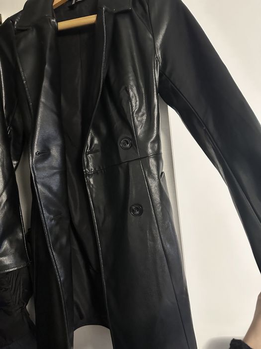 Trench imitatie piele H&M