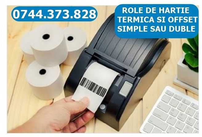 Rola hartie bonuri, chitante, facturi –gama variata. Rola hartie