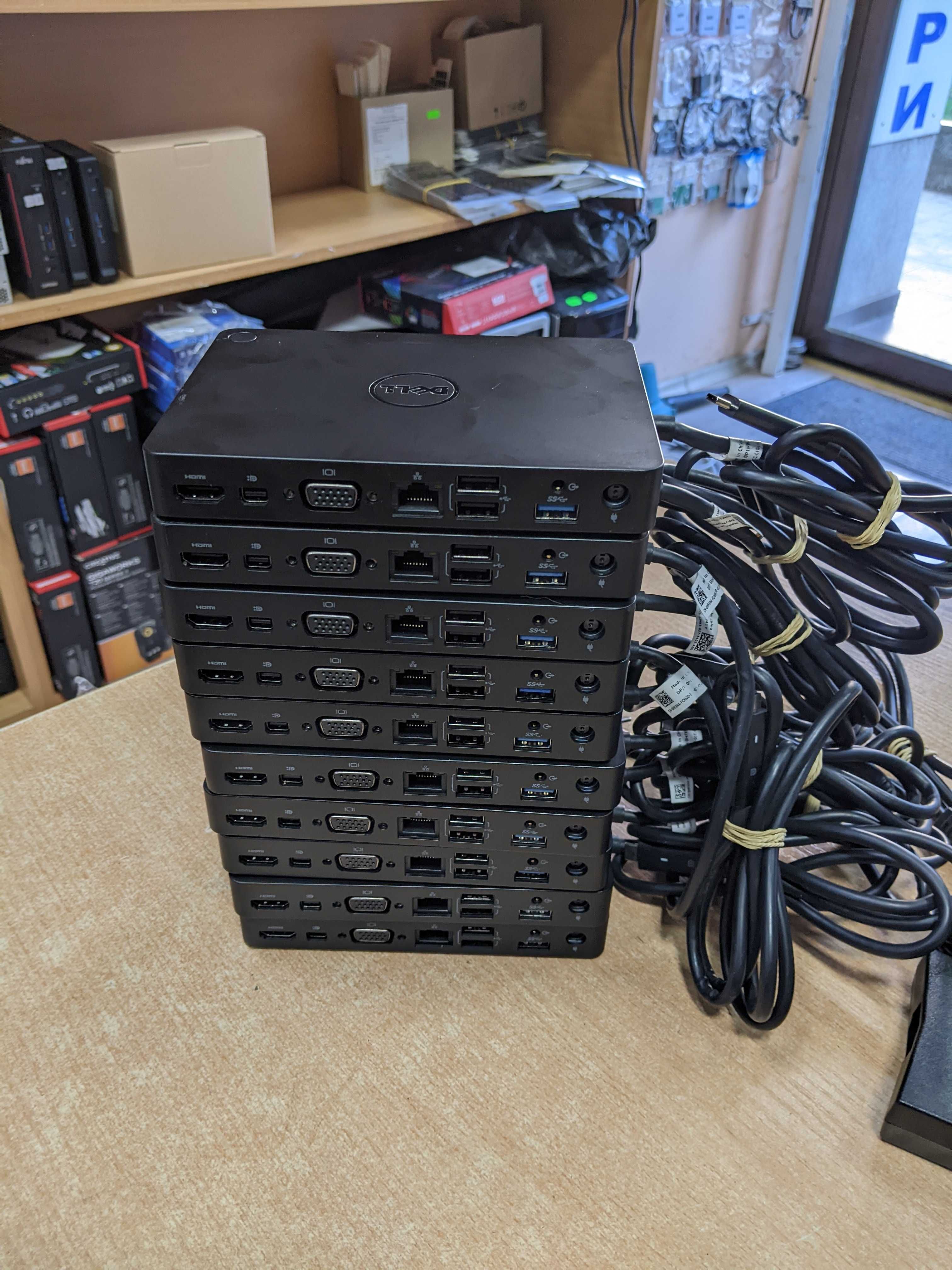 Универсална докинг станция Dell WD15 K17A USB-C + Гаранция