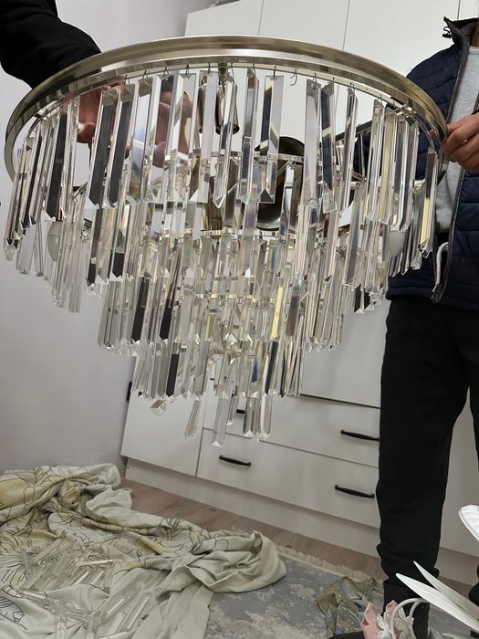 Люстра для комната зал или хол , хрусталь