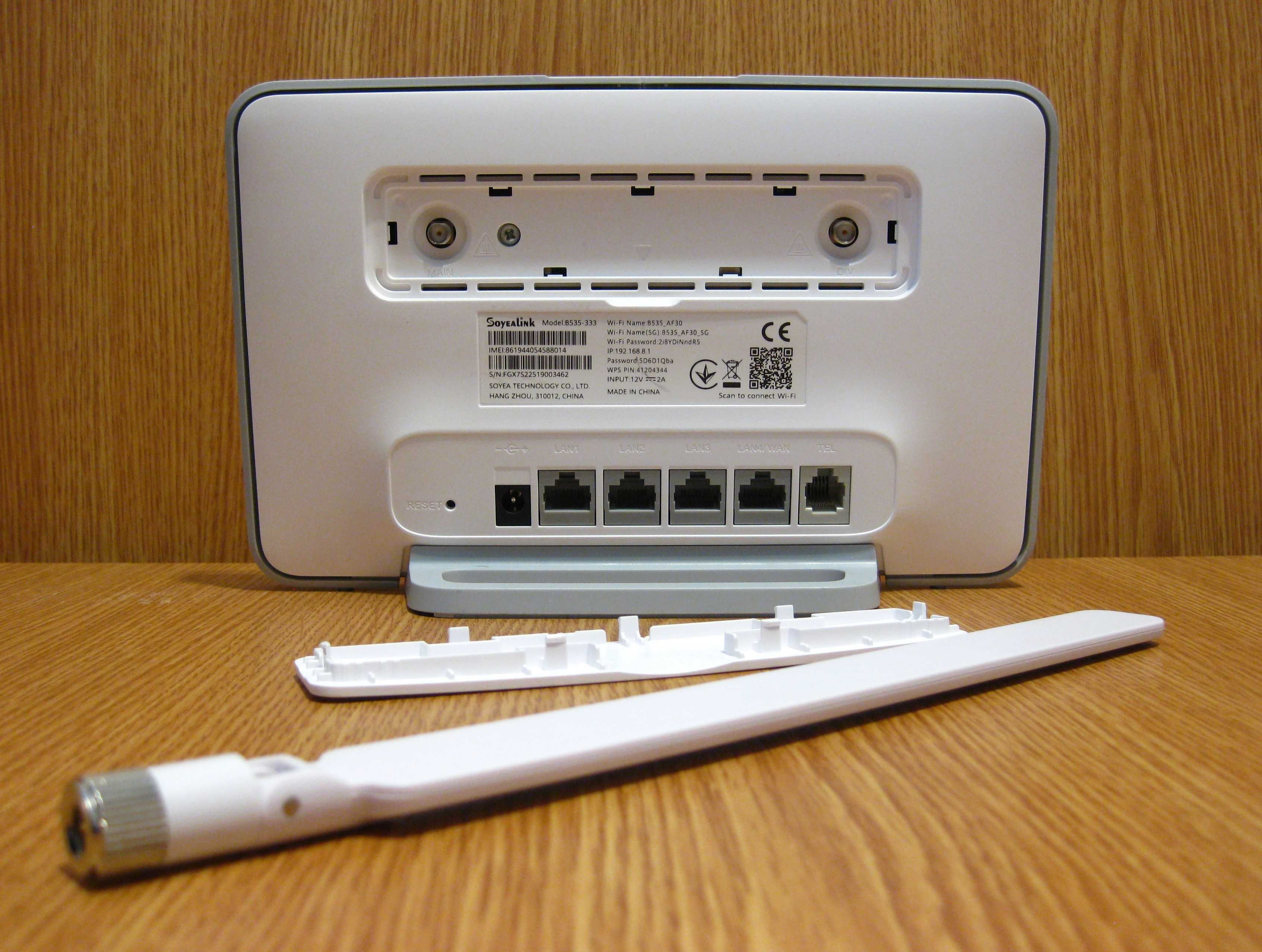 Soyealink B535-333 router WiFi antena externa modem SIM 4G+ LTE cat 13