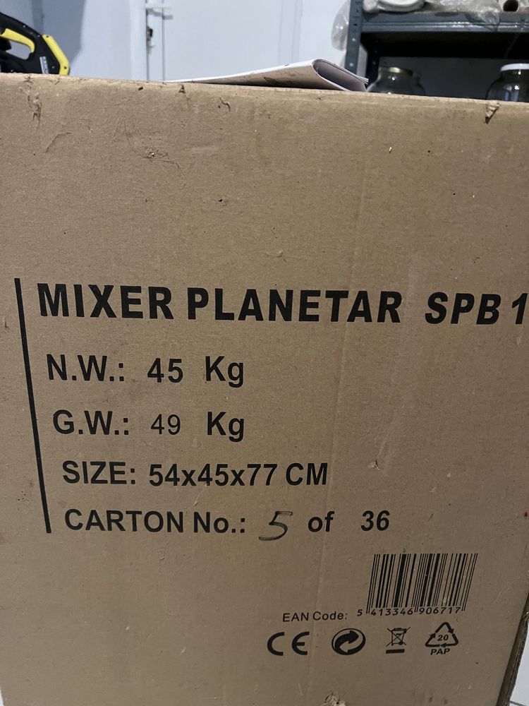 Mixer planetar PROFESIONAL patiserie 10l 600w