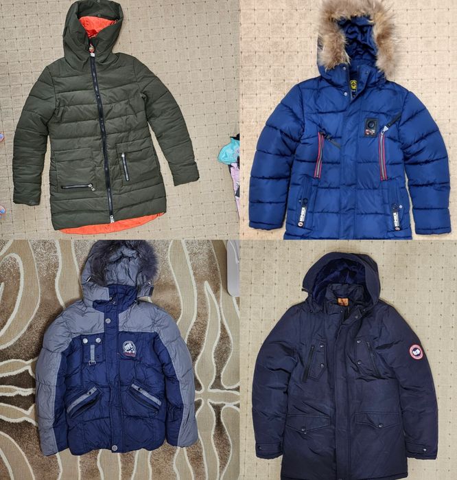 Куртки зимние на мальчика б/у