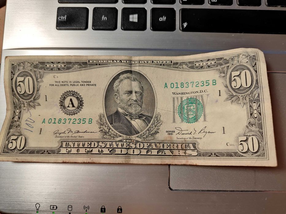 Bancnota 50 $ dolari din 1981