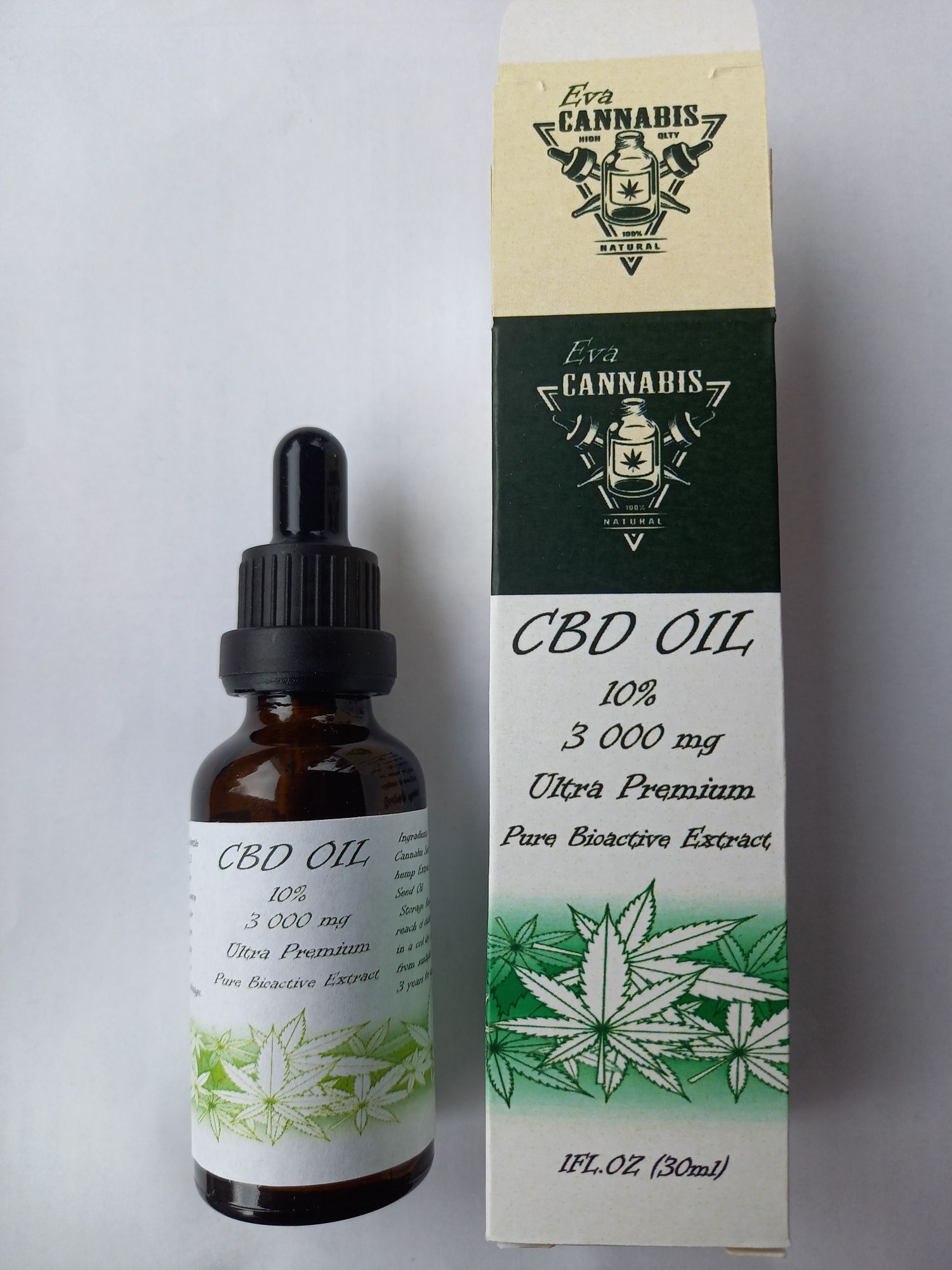 CBD конопено масло. 30 ml. За две опаковки, безплатна доставка.