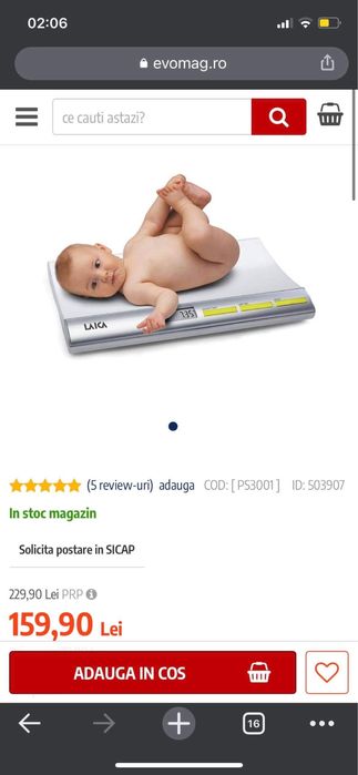 Sterilizator u grow + cântar Laika