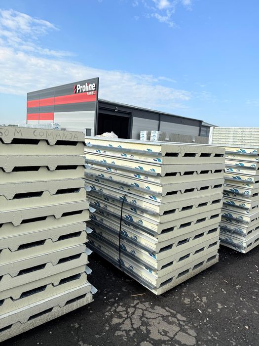 STOC Panouri sandwich termoizolante Acoperis perete Gri antracit